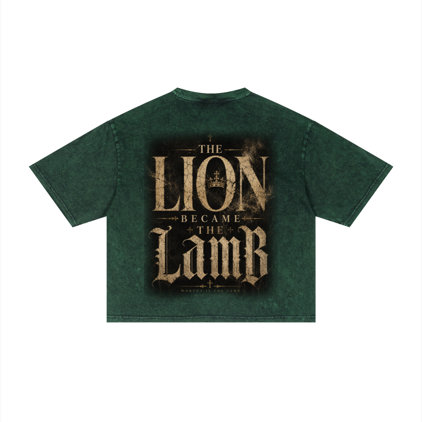 The Lion Became The Lamb Mineral Wash Boxy Tee