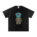 Kingdom Code Bear Snow Wash Oversized Tee