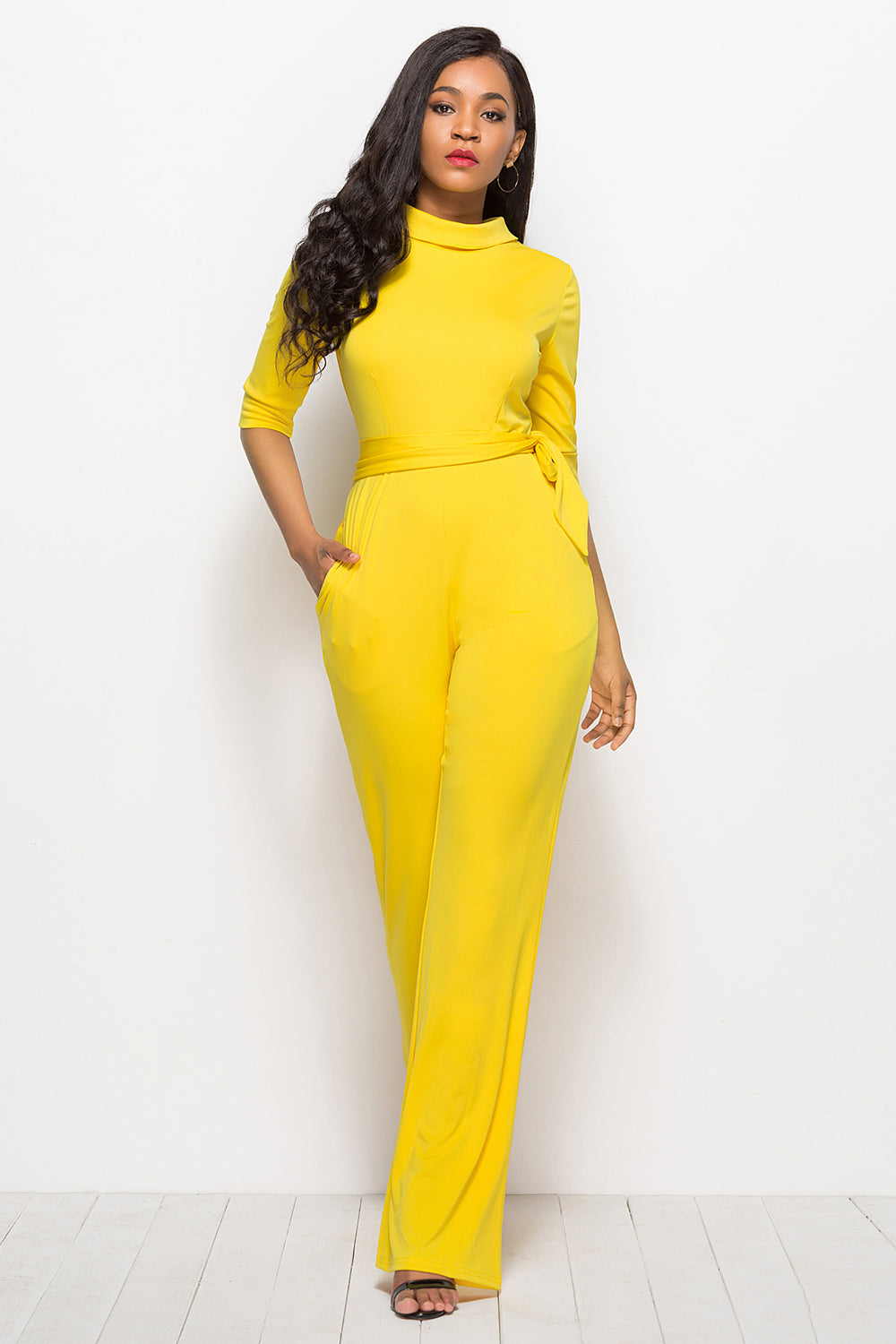 Rachel Mock Neck Jumpsuit