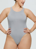 E-Classic Round Neck Wide Strap Bodysuit