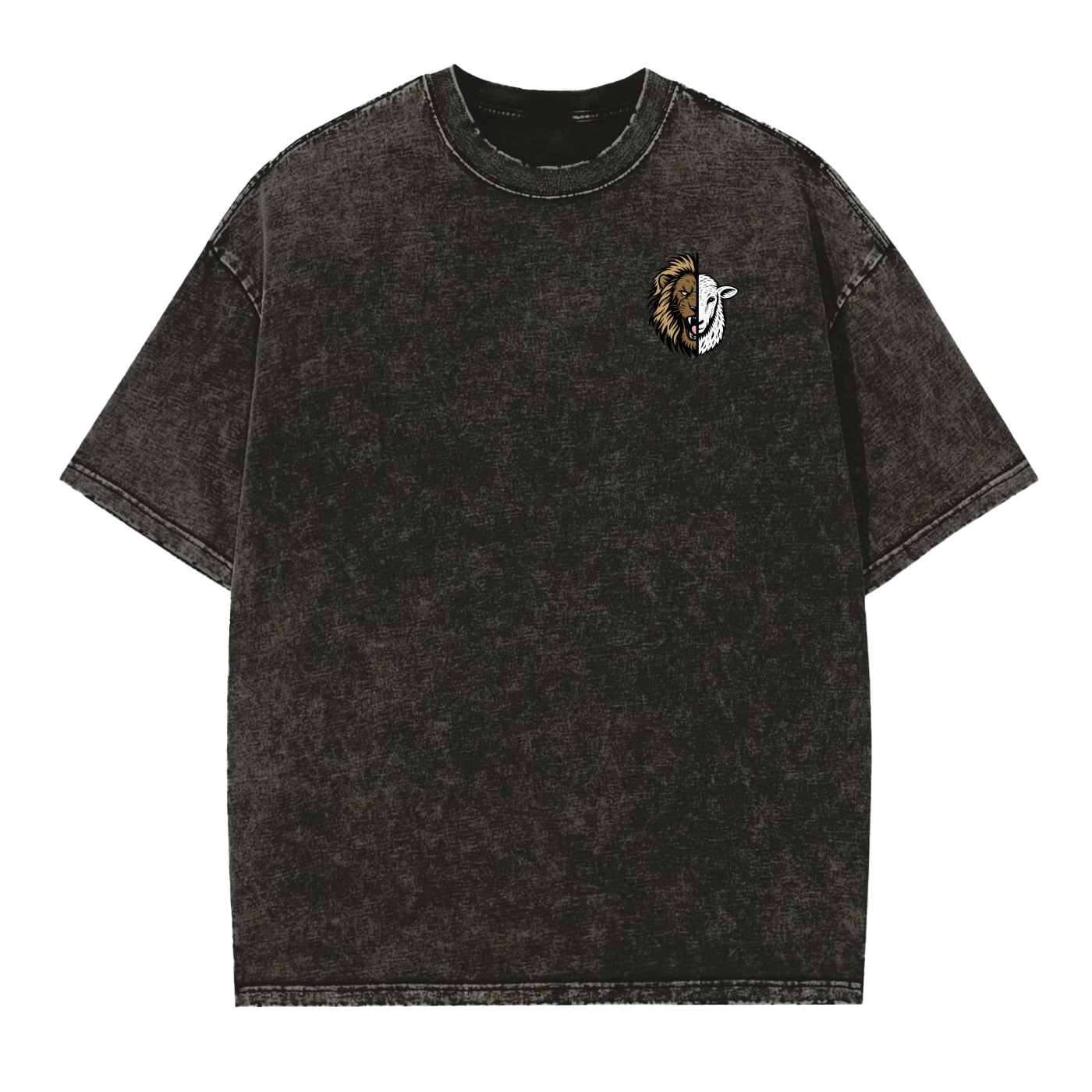 Fuerza Bajo Rendición Vintage Washed Frayed Edge T-Shirt