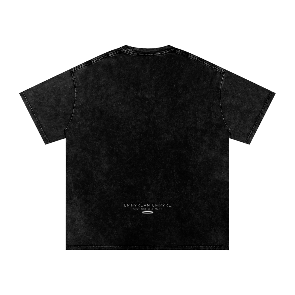 Grace & Green Snow Washed Oversized Cotton Tee