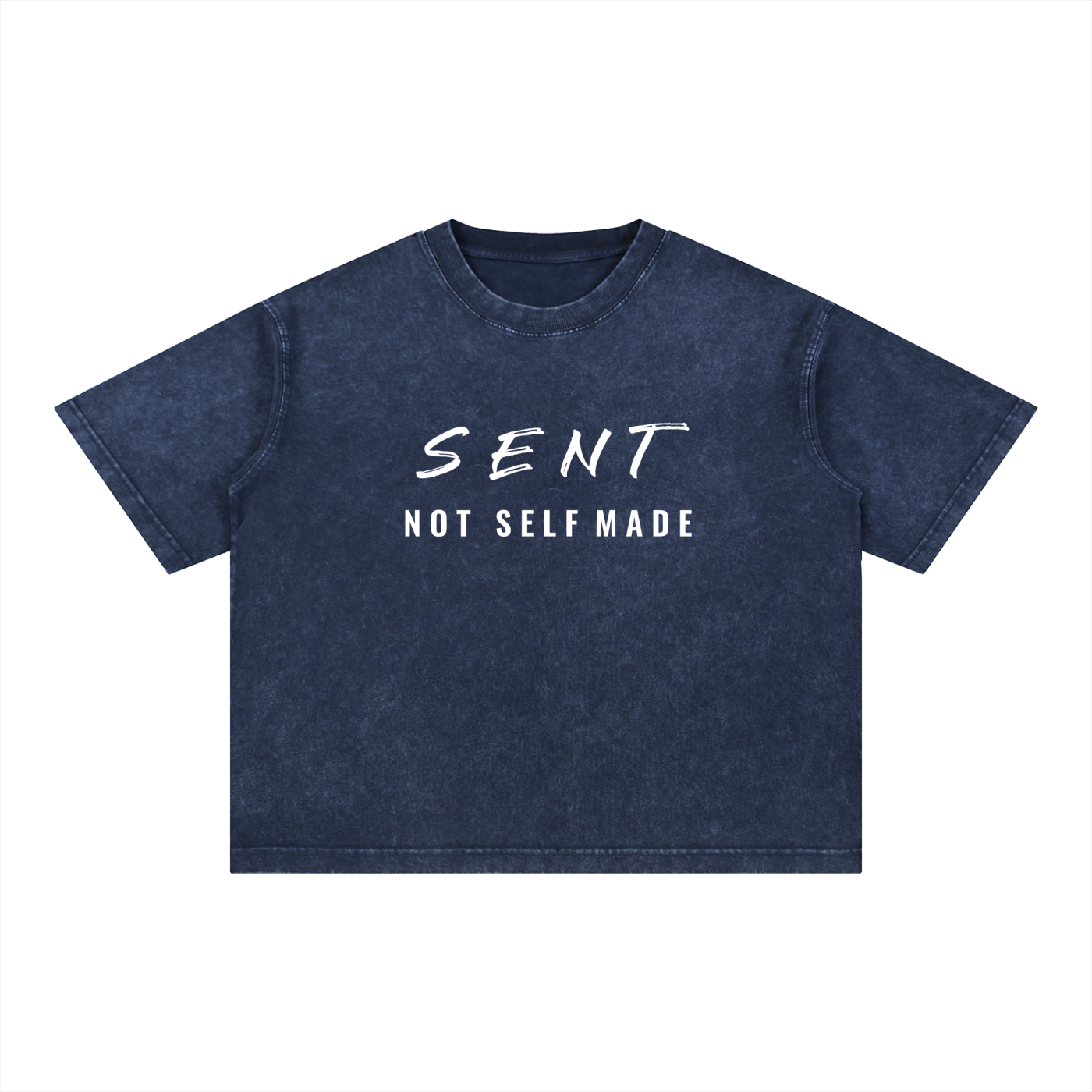 Sent Not Self Made Mineral Wash Boxy Cotton Tee