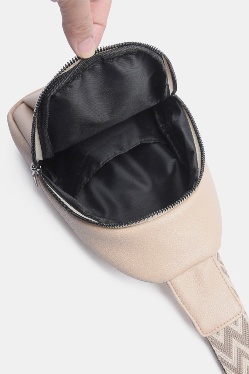 PU Leather Adjustable Strap Sling Bag