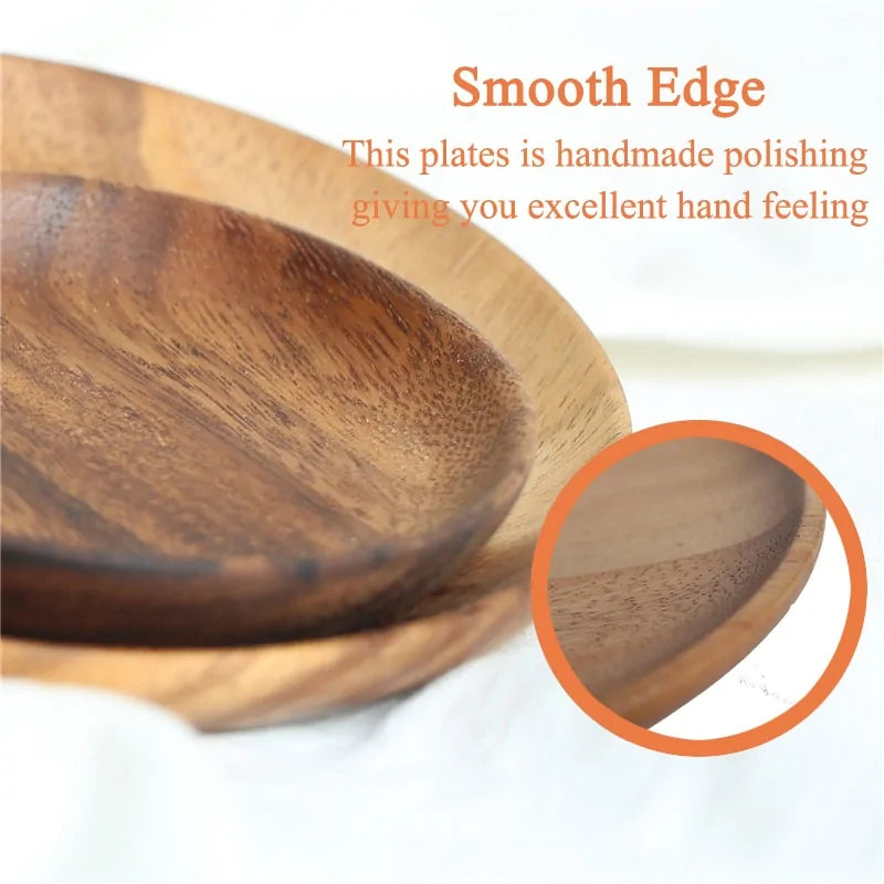 EcoChic Natural Wood Serving Plate