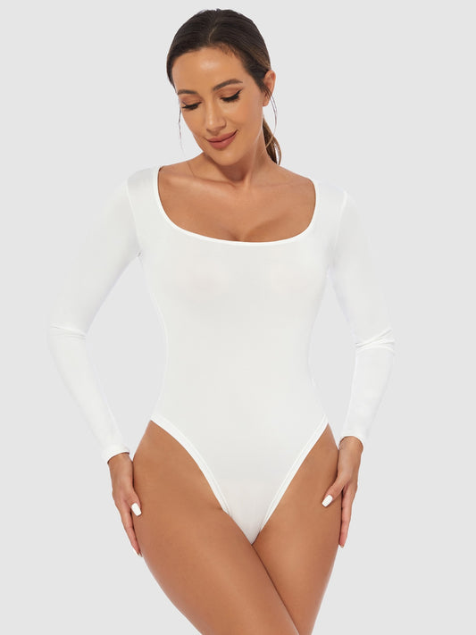 E-Classic Scoop Neck Long Sleeve Bodysuit