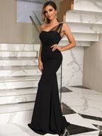Radiant Elegance One-Shoulder Gown