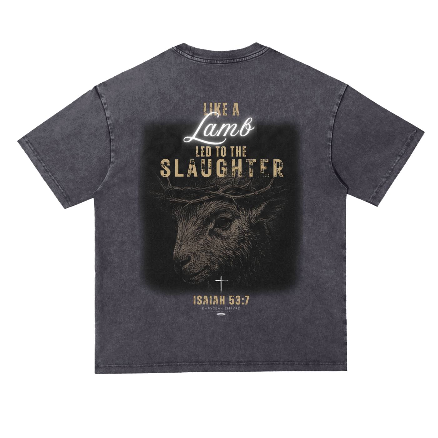 Silent Lamb Snow Wash Heavyweight Oversize Tee