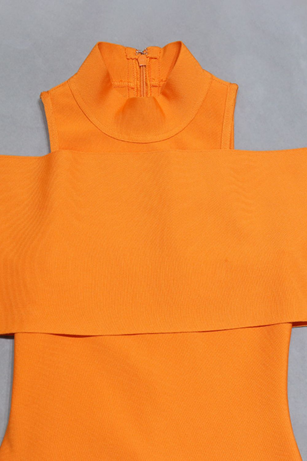 Citrus Charm Cold Shoulder Dress