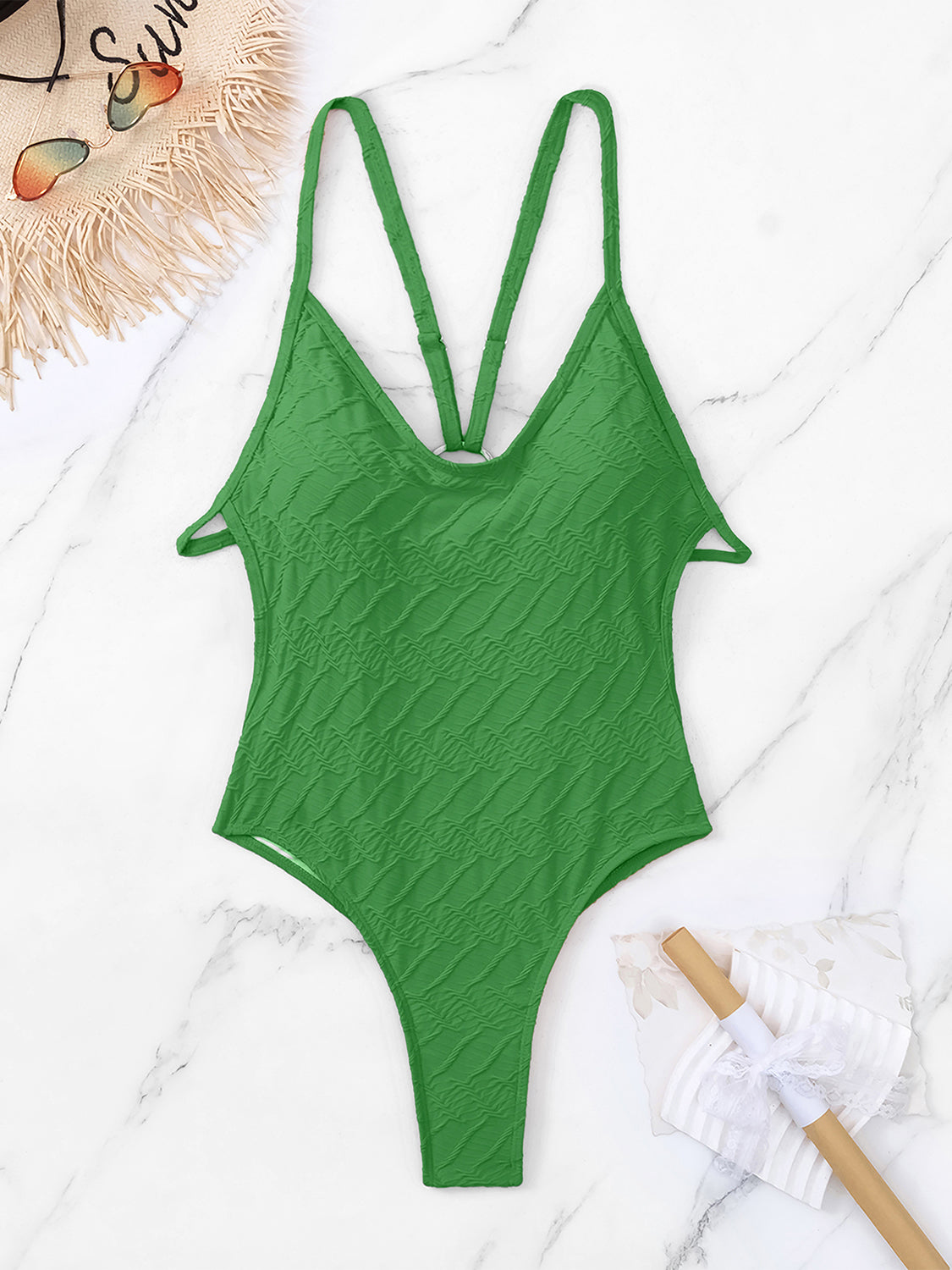 Alurina Backless One-Piece Swimsuit