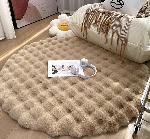 CozyCloud Round Plush Rug