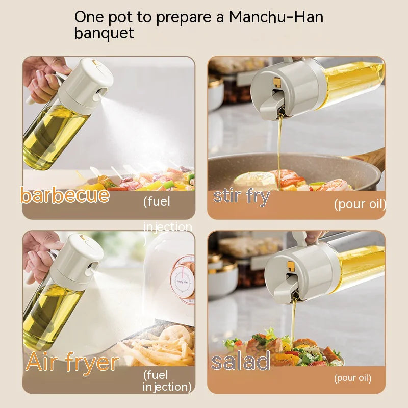 2in1 Oil Spray Bottle & Dispenser