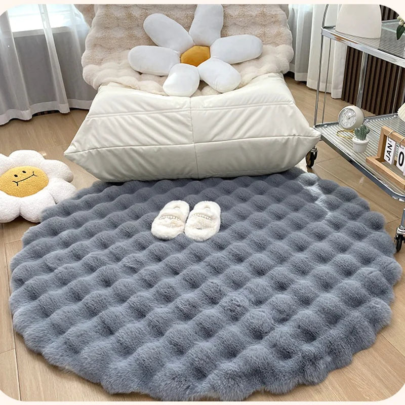 CozyCloud Round Plush Rug