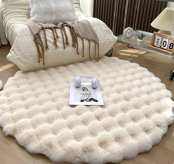 CozyCloud Round Plush Rug