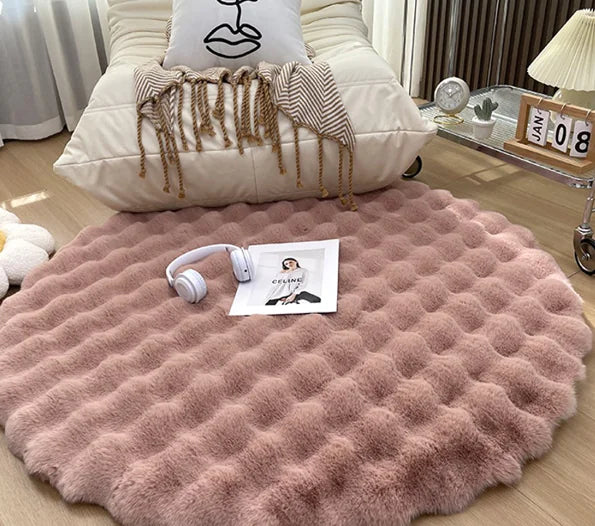 CozyCloud Round Plush Rug