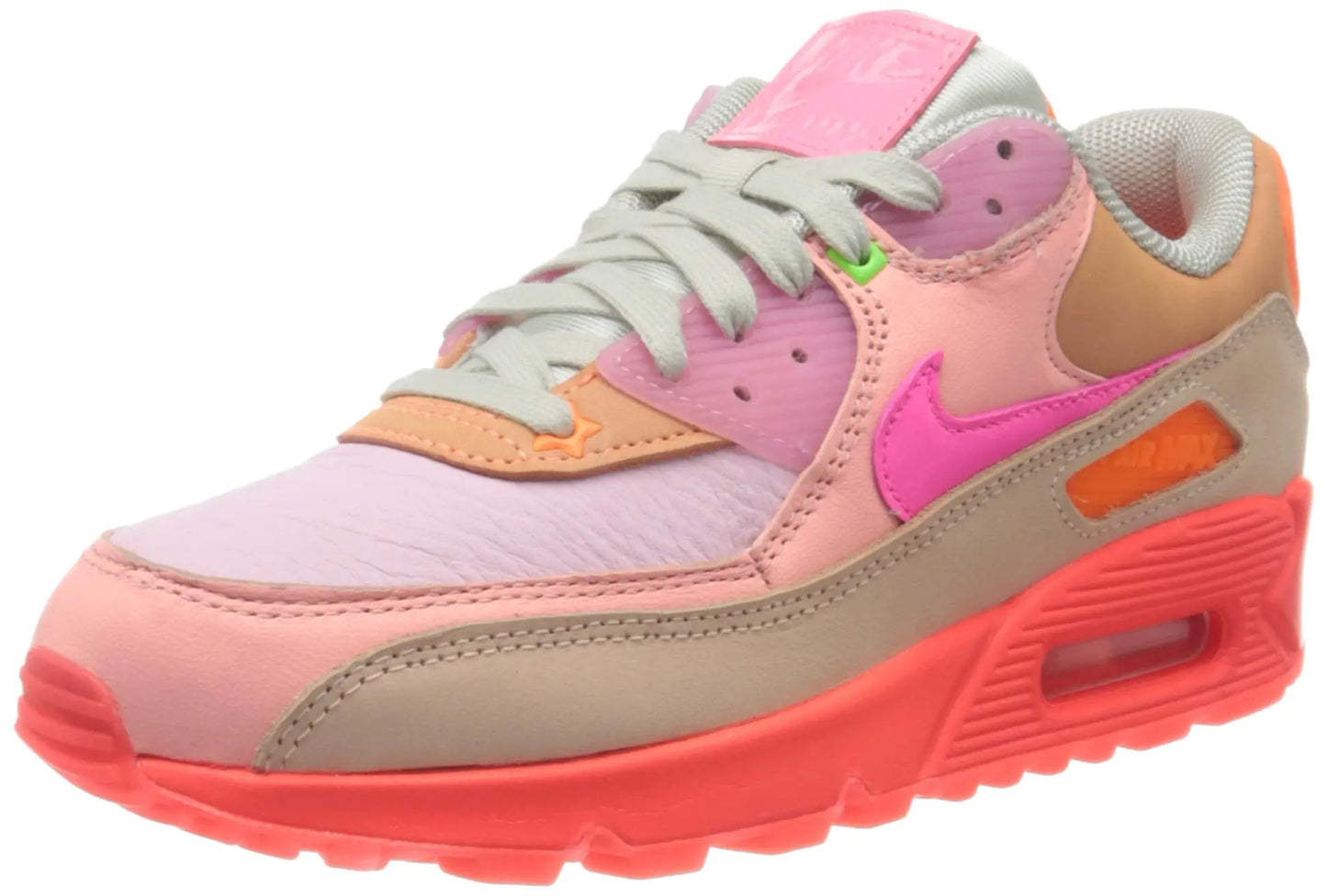 Nike Womens Air Max 90 Bright Crimson/Pure Platinum