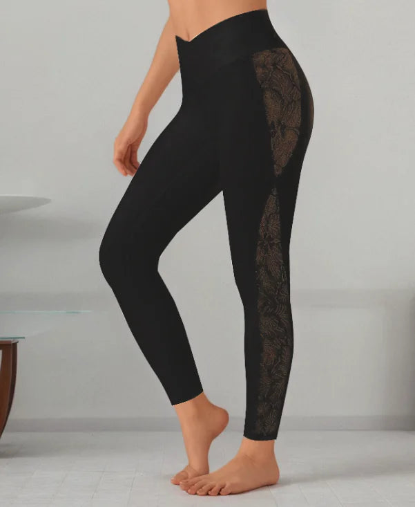 SlimFit Lace Yoga Pants