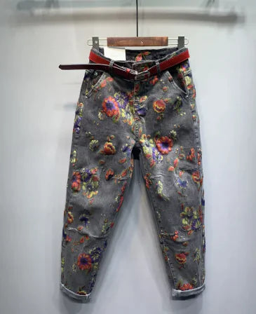 Breezy Blossom Baggy Jeans