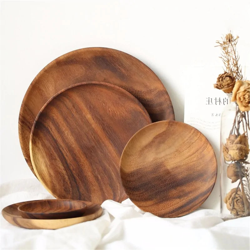 EcoChic Natural Wood Serving Plate