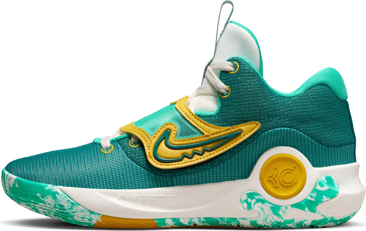 NIKE Mens Basketball Low Clear Jade Geode Teal Sail Vivid Sulfur 7.5