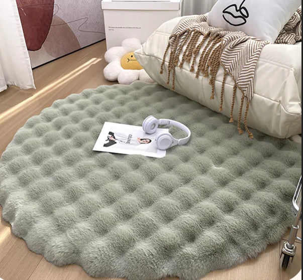 CozyCloud Round Plush Rug