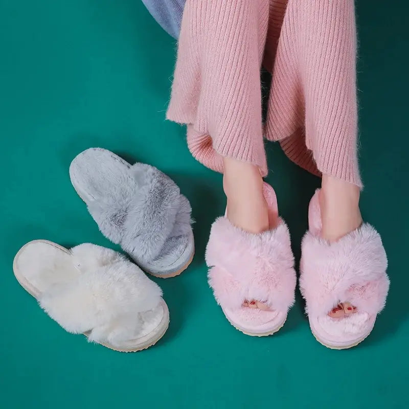 Plush Posh Fur Slippers